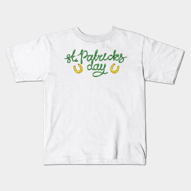 st.Patrick's Day Print.  Vol.2 Kids T-Shirt by deepfuze